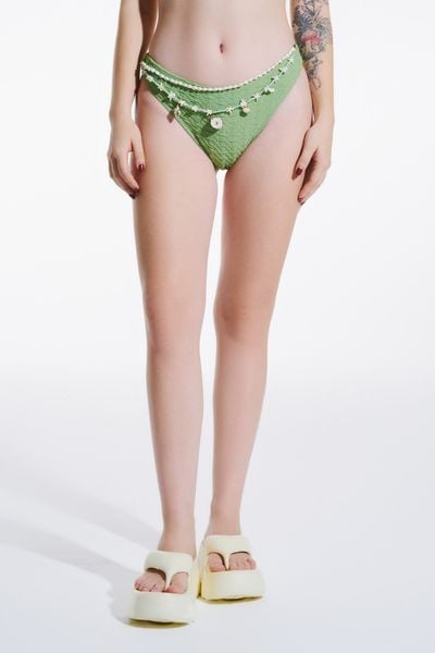Set Đồ Bơi Bikini Nữ DOTTIE 2 Mảnh Vải Hiệu Ứng - Xanh Lá - Sw003