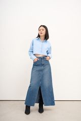 Áo Sơ Mi Nữ DOTTIE Dáng Ngắn - T0657