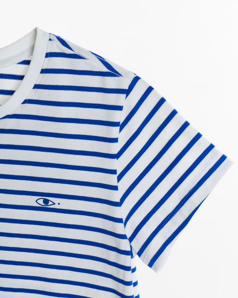 Áo Thun Nữ TheBlueTshirt Everyday Tee - Signature Blue Stripe Premium Cotton