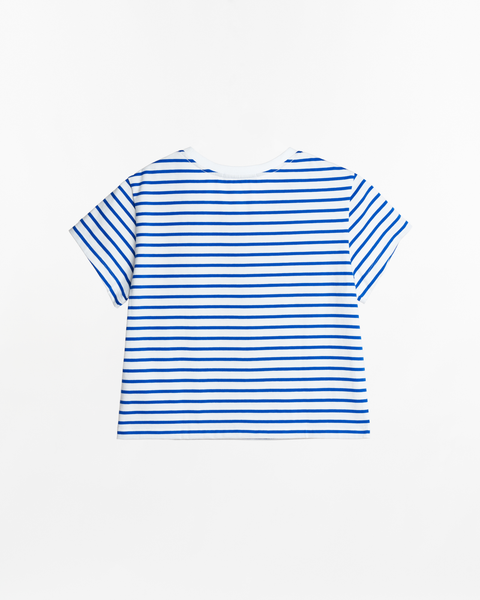 Áo Thun Nữ TheBlueTshirt Everyday Tee - Signature Blue Stripe Premium Cotton
