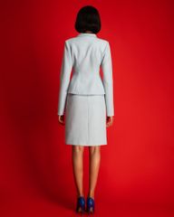 Áo Blazer Nữ Bố Nhung Xanh I Can And I Will