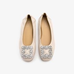 Giày Búp Bê Nữ PAZZION Oriole Embellished Buckle Ballet Flats