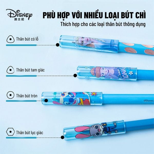 Nắp bút chì Disney hình thỏ Zudy Hopps (6 cái) - A74042-Z1S