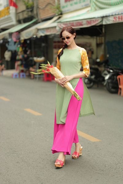 Chân Váy Lụa Nữ F2 Hồng Sen