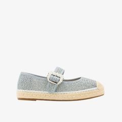 Giày Lười Nữ Pazzion Maple Diamante Buckle Espadrille Flats