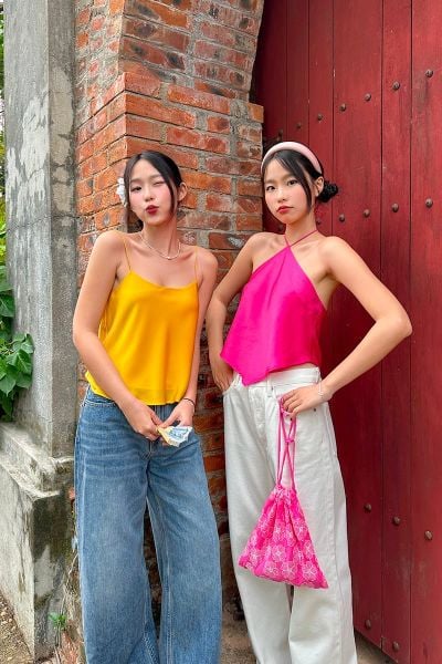 Áo Nữ TheBlueTshirt Daily Cami Top - Lụa Tổng Hợp Vàng Mustard