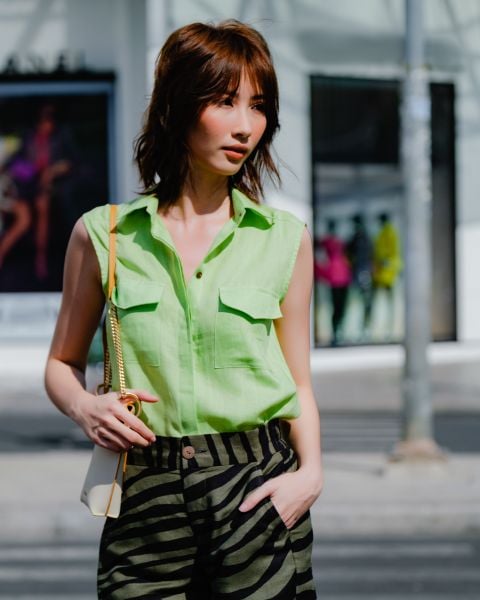 Áo Linen F2 Xanh Cốm