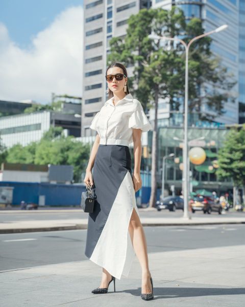 Áo Kiểu Kate Trắng City Girl