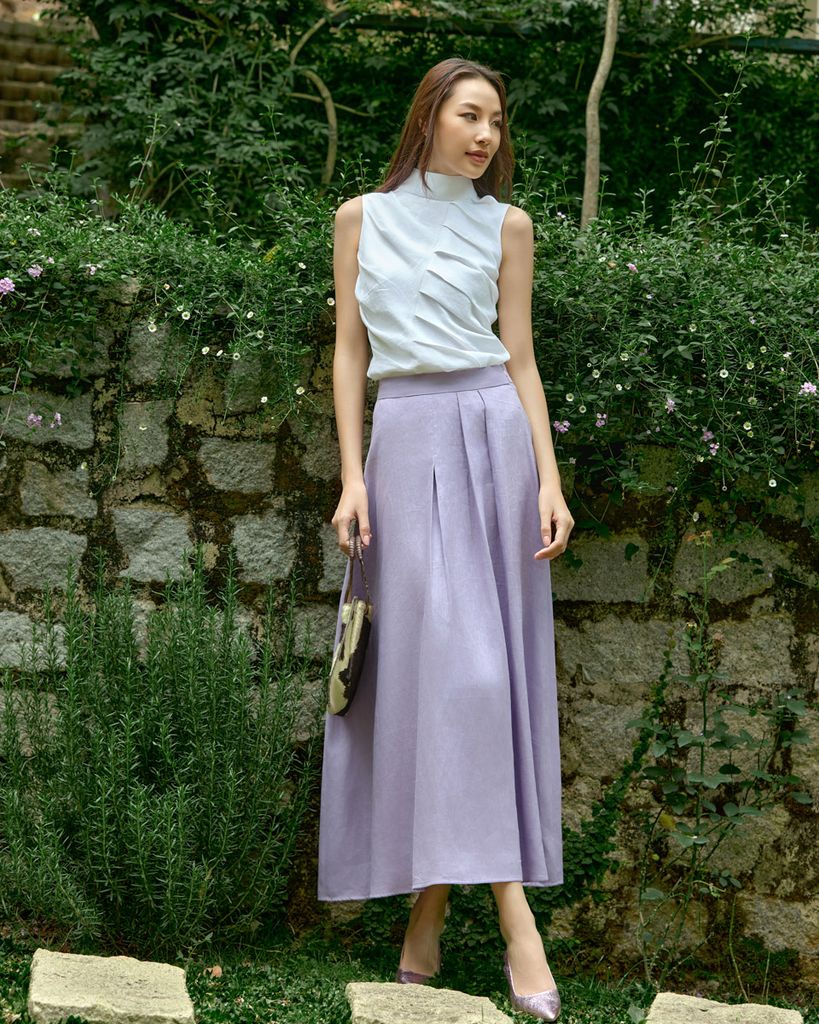 Chân Váy Linen F2 Tím Into The Wood