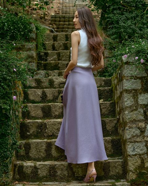Chân Váy Linen F2 Tím Into The Wood