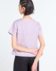 Áo Kiểu Nữ F2 Linen Tím Tender Drit