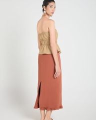 Áo Kiểu Nữ F2 Linen Be A Touch Of Effortless Elegance