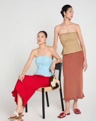 Áo Kiểu Nữ F2 Linen Be A Touch Of Effortless Elegance