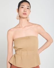 Áo Kiểu Nữ F2 Linen Be A Touch Of Effortless Elegance