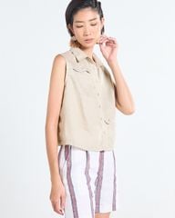 Áo Linen Nữ F2 Kem Tender Drit