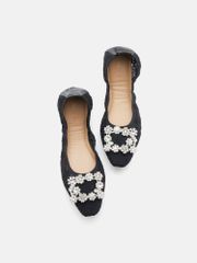 Giày Búp Bê Nữ Pazzion Alina Lace Diamante Foldable Flats