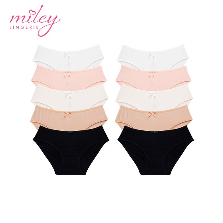 Combo 10 Quần Lót Modal Basic Comfort Miley Lingerie BCS_04 - Màu Ngẫu Nhiên