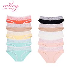 Combo 10 Quần Lót Modal Lưng Ren Active Miley Lingerie FDS_74 - Màu Ngẫu Nhiên