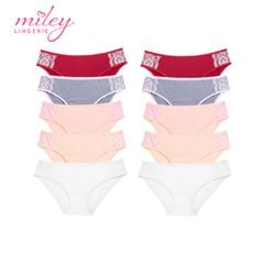 Combo 10 Quần Lót Thun Lạnh Ren Sườn Active Miley Lingerie FMM_05 - Màu Ngẫu Nhiên