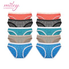 Combo 10 Quần Lót Thun Lụa Sớ Gỗ Miley Lingerie FWS_00 - Màu Ngẫu Nhiên