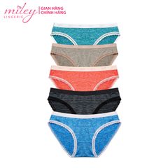 Combo 10 Quần Lót Thun Lụa Sớ Gỗ Miley Lingerie FWS_00 - Màu Ngẫu Nhiên