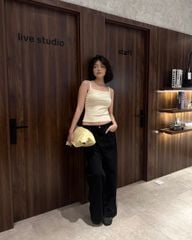 Áo Thun Nữ TheBlueTshirt 90s Tank - Beige Bamboo Cotton