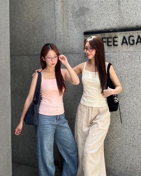 Áo Thun Nữ TheBlueTshirt 90s Tank - Pink Bamboo Cotton