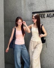 Áo Thun Nữ TheBlueTshirt 90s Tank - Pink Bamboo Cotton