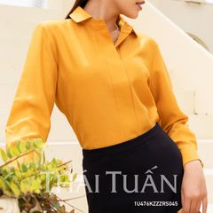 Áo Sơ Mi Nữ THÁI TUẤN Cách Tân Màu Cam