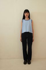 Áo Nữ TheBlueTshirt ZigZag Daisy Top - WaterBlue Gingham