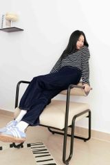 Áo Thun Nữ TheBlueTshirt Sọc New Favorite Tee - Black Stripe