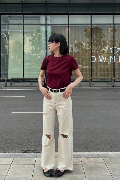 Áo Thun Nữ TheBlueTshirt Hero T - Red Wine