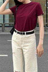 Áo Thun Nữ TheBlueTshirt Hero T - Red Wine
