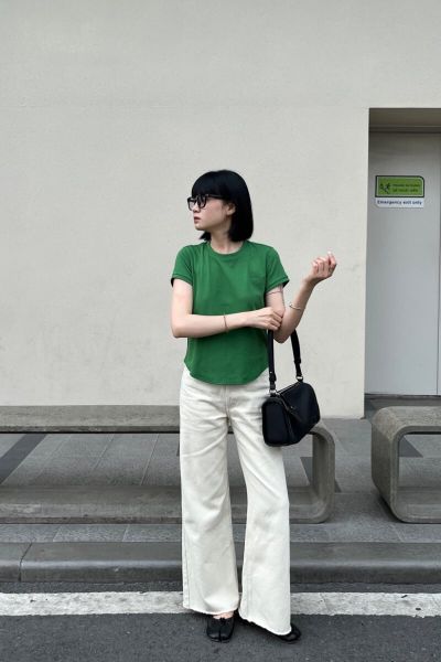 Áo Thun Nữ TheBlueTshirt 1990s Tshirt - Green Green