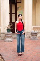 Yếm Nữ TheBlueTshirt Lụa Tơ Tằm Thiếu Nữ - Đỏ