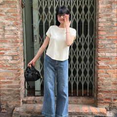 Áo Thun Nữ TheBlueTshirt 1990s Tshirt - Vanilla Cream