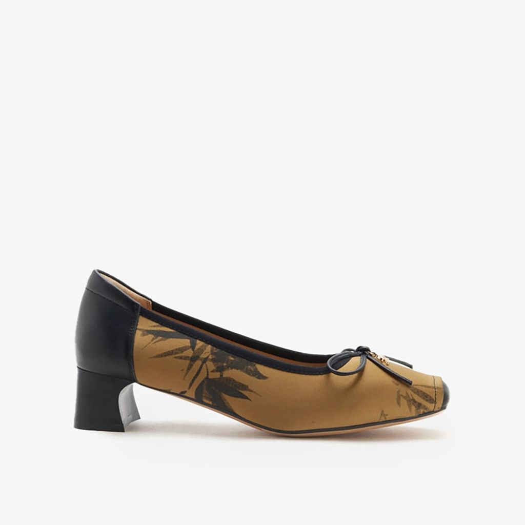Giày Cao Gót Nữ Pazzion Ashlyn Printed Bow Heels