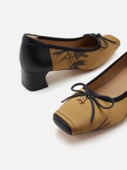 Giày Cao Gót Nữ Pazzion Ashlyn Printed Bow Heels