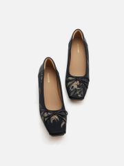 Giày Cao Gót Nữ Pazzion Ashlyn Printed Bow Heels