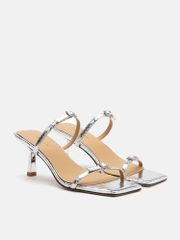 Giày Sandals Cao Gót Nữ Pazzion Augusta Buckled Strap Heel Sandals