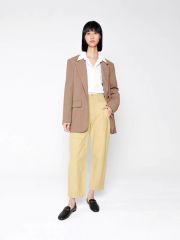 Giày loafers da cừu Pazzion Jaya Minimalist Horsebit Loafers