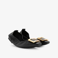 Giày Búp Bê Nữ Pazzion Huda Gold Buckle Foldable Flats