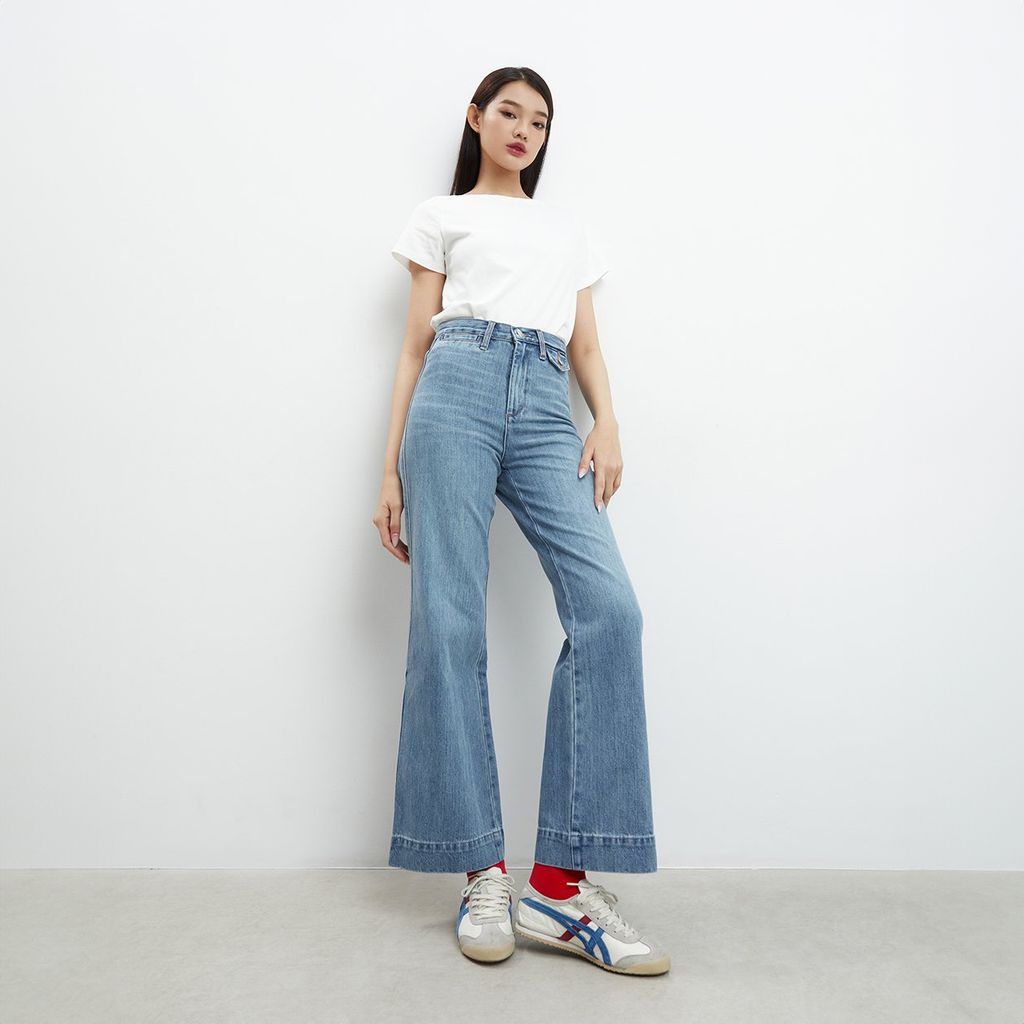 Quần Dài Nữ TheBlueTshirt Icon Jeans - Light Blue