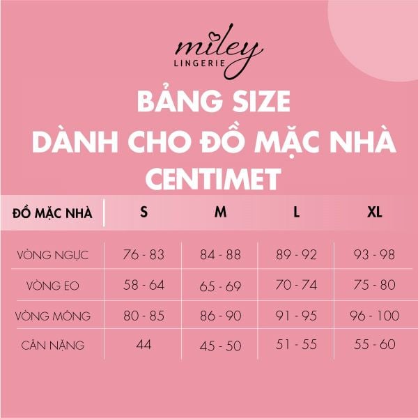 Đồ Mặc Nhà Nữ Thun Lụa Cao Cấp Miley Lingerie - DBC0201