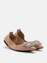 Giày Búp Bê Nữ Pazzion Odessa Embellished Buckle Foldable Flats