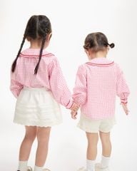 Áo Sơ Mi Bé Gái TheBlueTshirt BlueKid Jessie Shirt - Pink Gingham