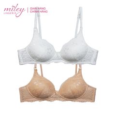 Combo 2 Áo Ngực Ren Không Gọng Mút Mỏng Miley Lingerie BRL02005-BRL09005