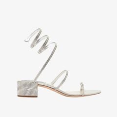 Giày Cao Gót Nữ Rene Caovilla Flat Satin Sandals Cleo