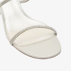 Giày Cao Gót Nữ Rene Caovilla Flat Satin Sandals Cleo
