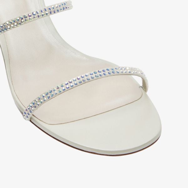 Giày Cao Gót Nữ Rene Caovilla Flat Satin Sandals Cleo